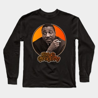 Retro Dick Gregory Tribute Long Sleeve T-Shirt